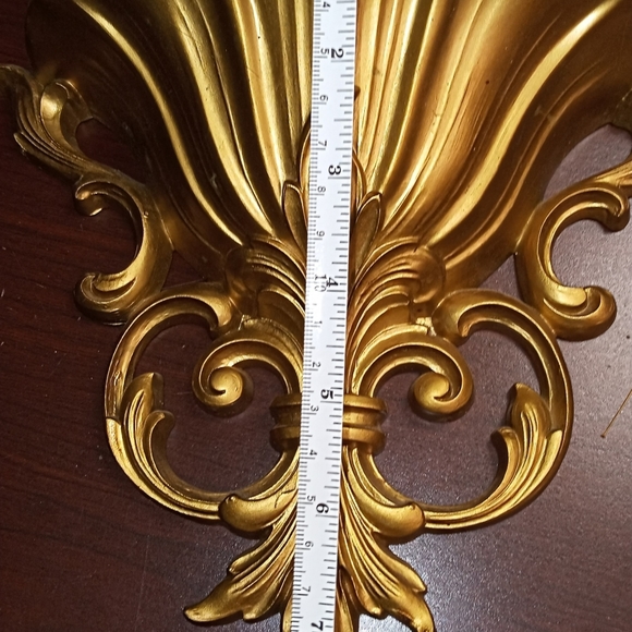 Gorgeous Ornate Grecian Style Wall Sconce Planter - Picture 6 of 8